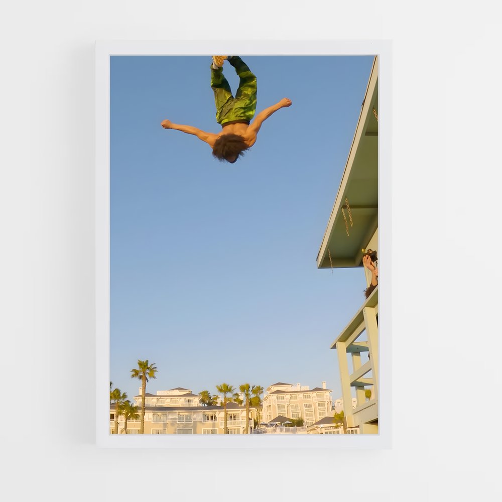 Poster Saut Éblouissant – affiche Parkour et freerun (vue 3)
